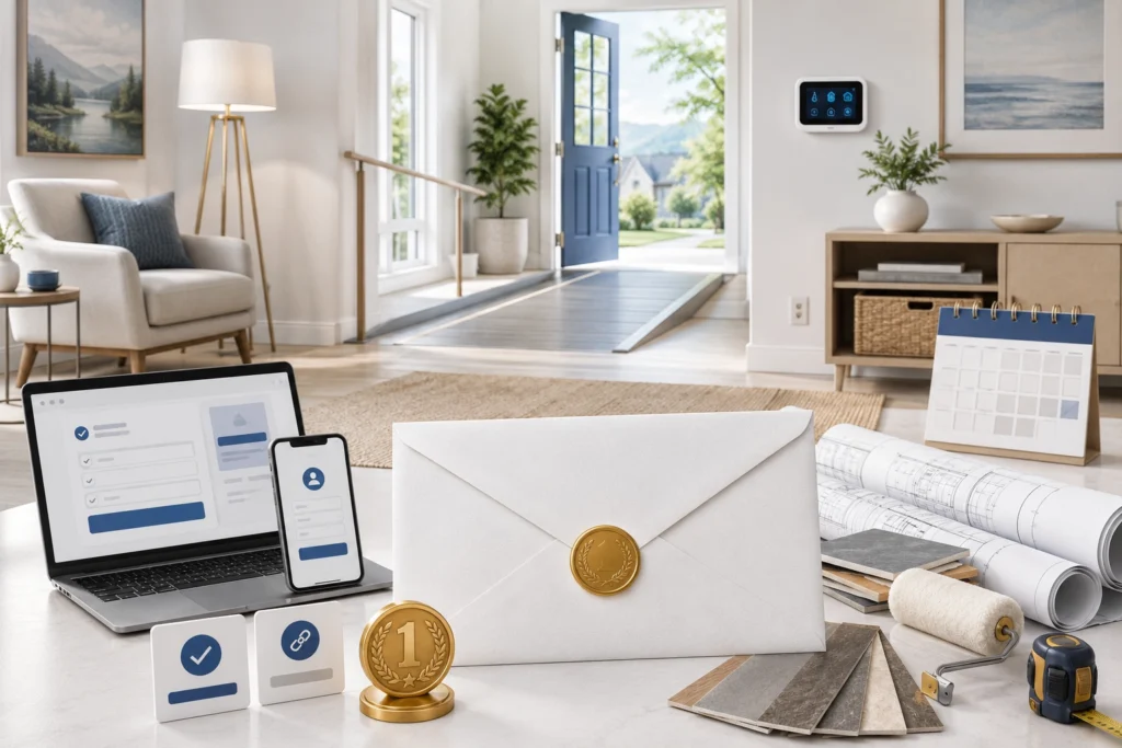 AARP Invest in Your Nest K Sweepstakes featuring a home improvement setting and a major cash prize
