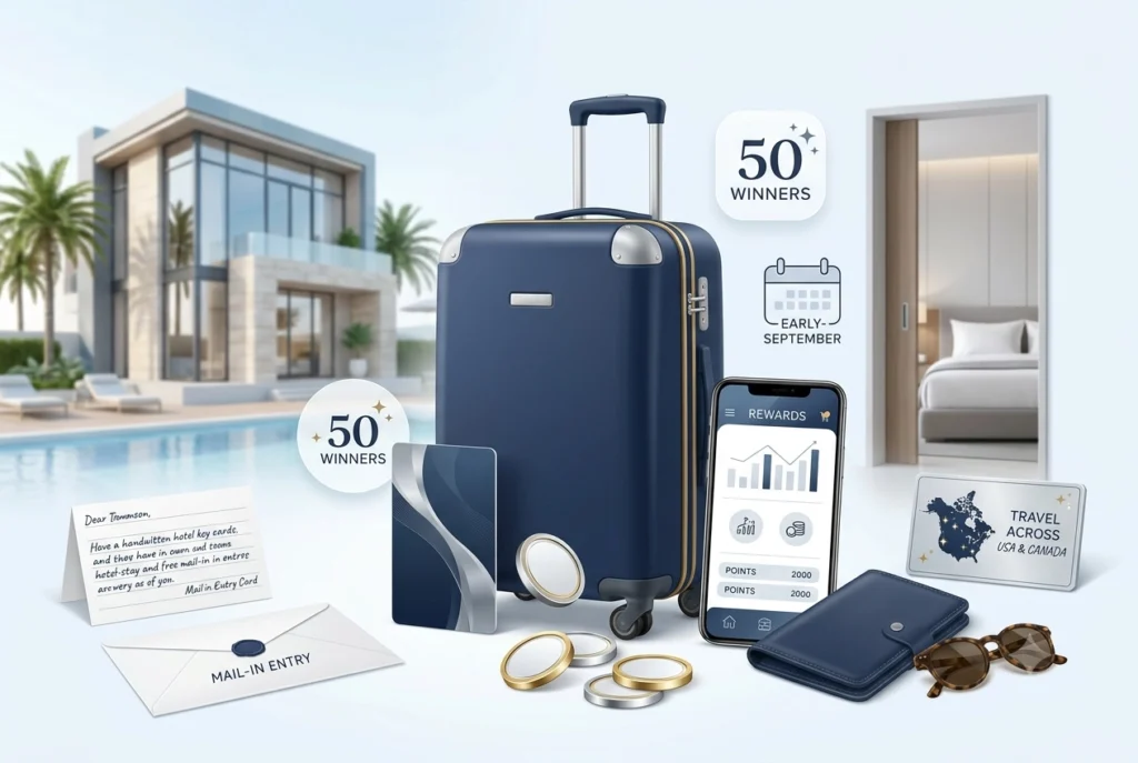 Best Western Summer 2026 Hotel Sweepstakes rewards points and hotel travel prize illustration