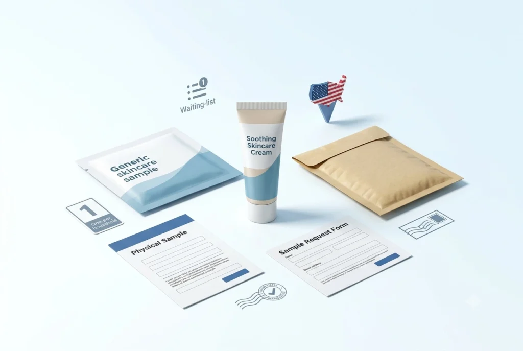 exederm free sample of Flare Control Cream with request form