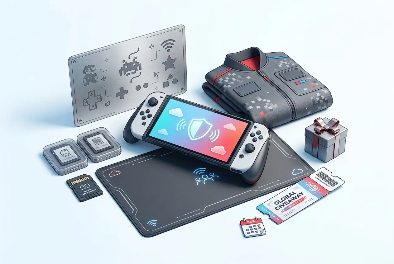 My Nintendo Classic Fun Sweepstakes gaming prize bundle illustration