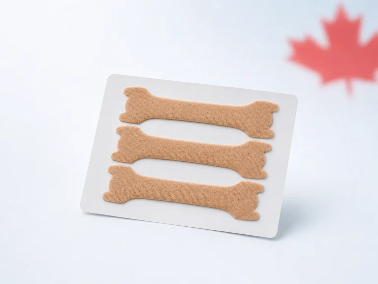 Conceptual illustration of a nasal strip sample available in Canada