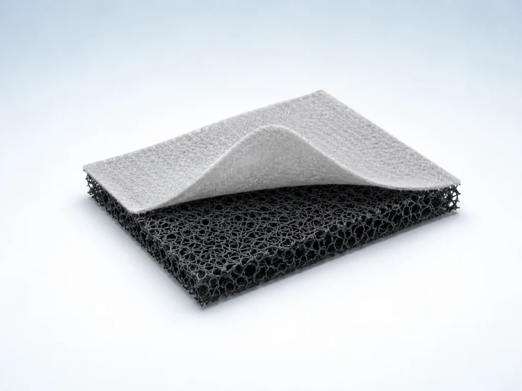 Illustration of a rainscreen building material sample
