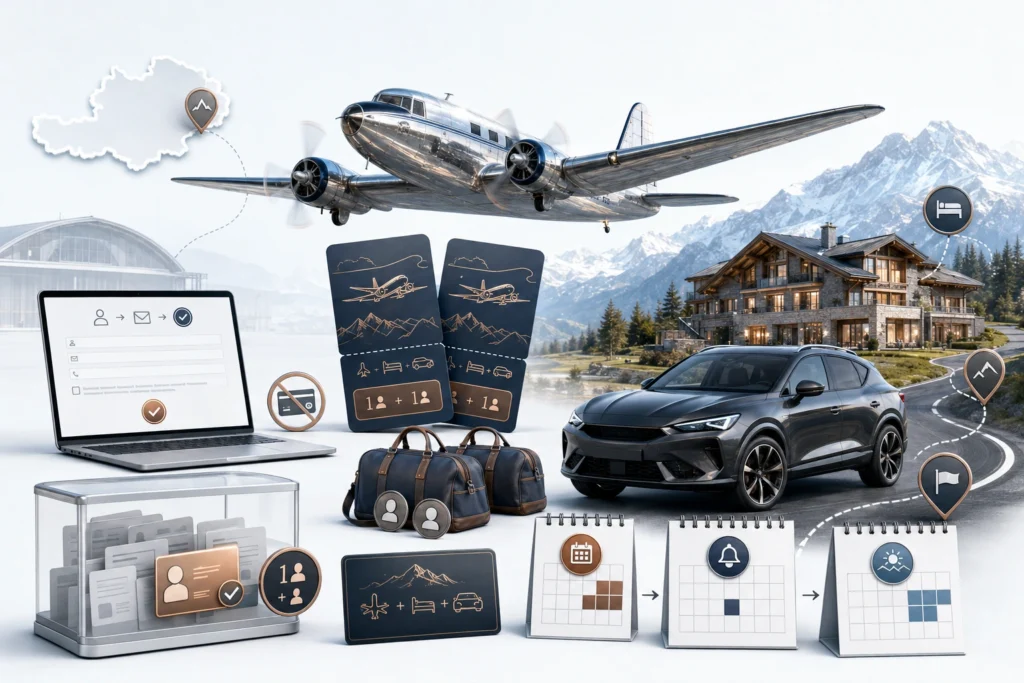 CUPRA Experience Austria Giveaway 2026 featuring an aviation experience for two, an Austrian alpine hotel stay and premium vehicle transportation