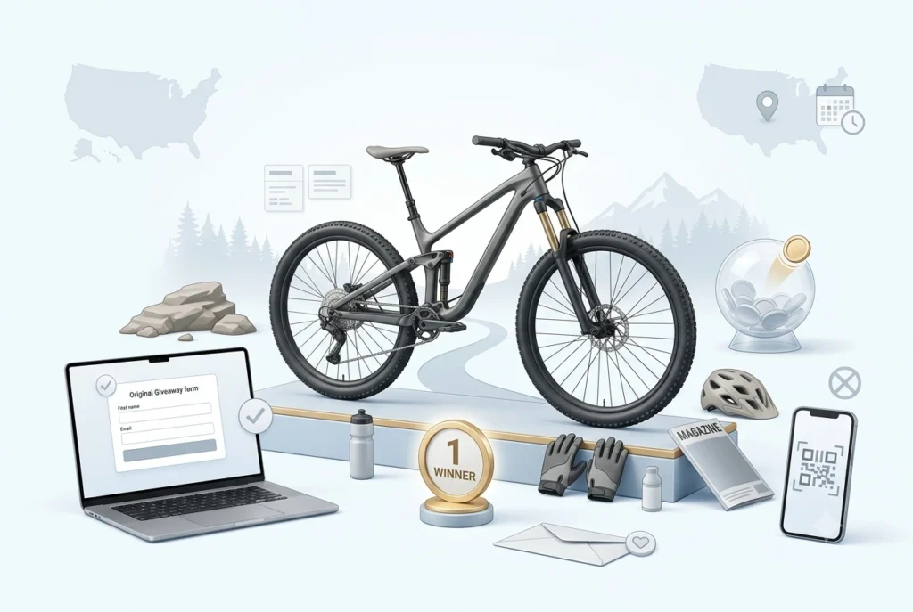 Trek Golden Ticket Giveaway 2026 featuring a premium mountain-bike prize and free online entry