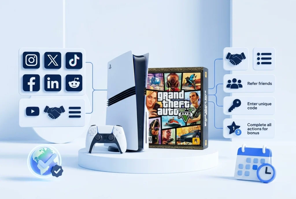 Gleam PlayStation Pro Grand Theft Auto giveaway featured image