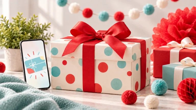 Conceptual gift package illustration for the sweetFrog The Cat in the Hat Sweepstakes 2026.